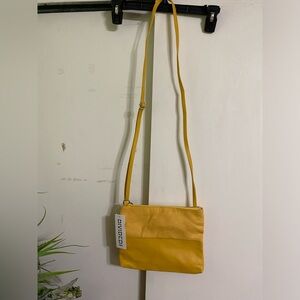 H&M divided small yellow purse